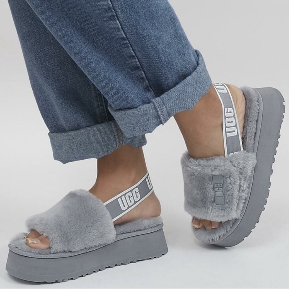 Rare Sold Out Ugg Disco Ash Slippers size 8